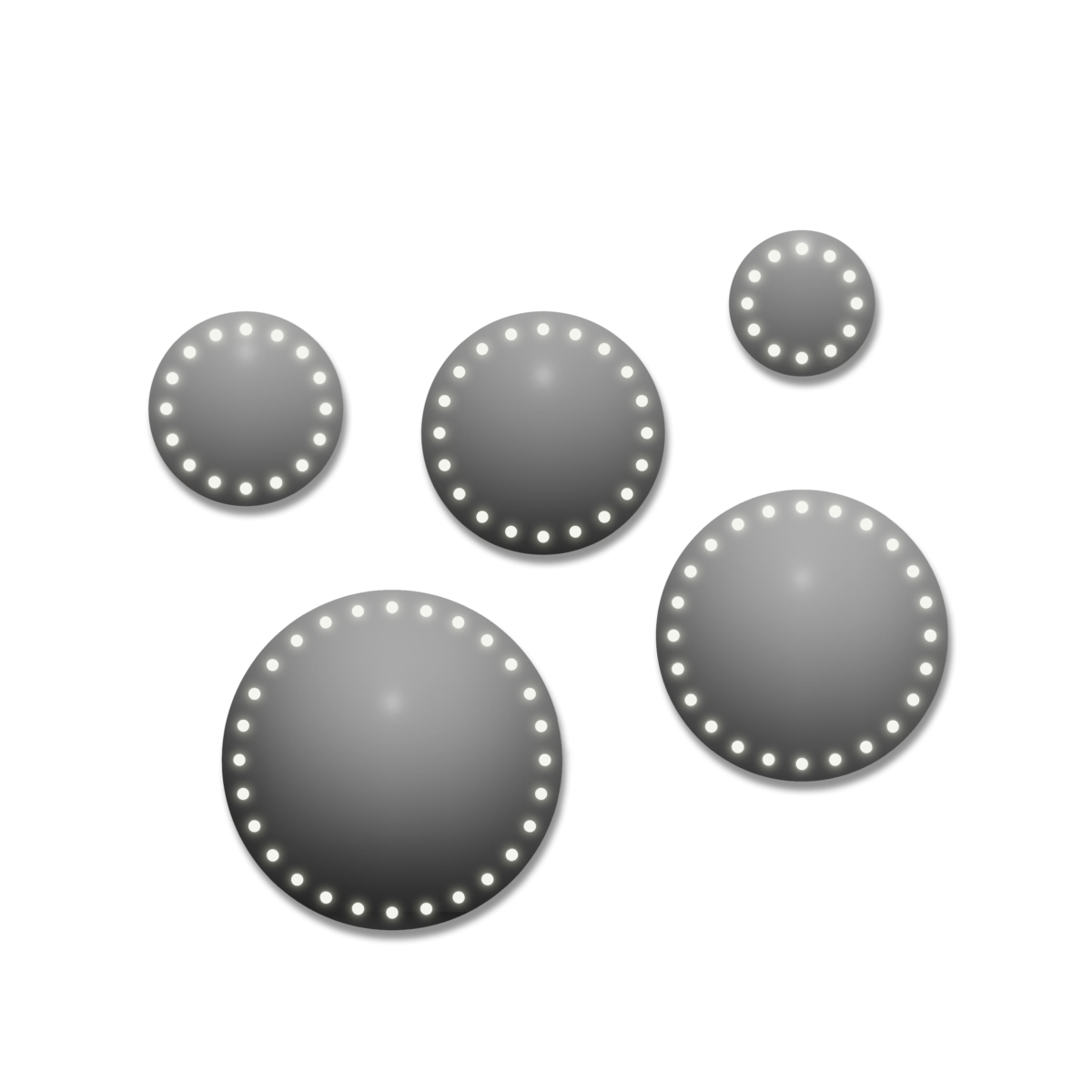 5 circus spiegels